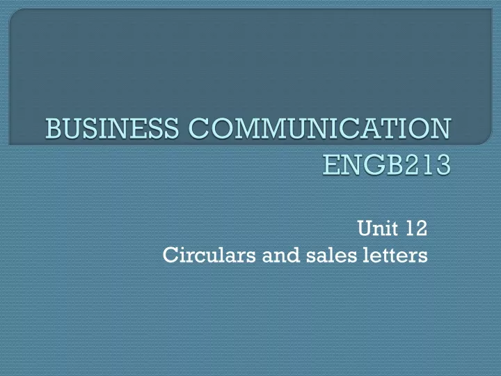 business communication engb213