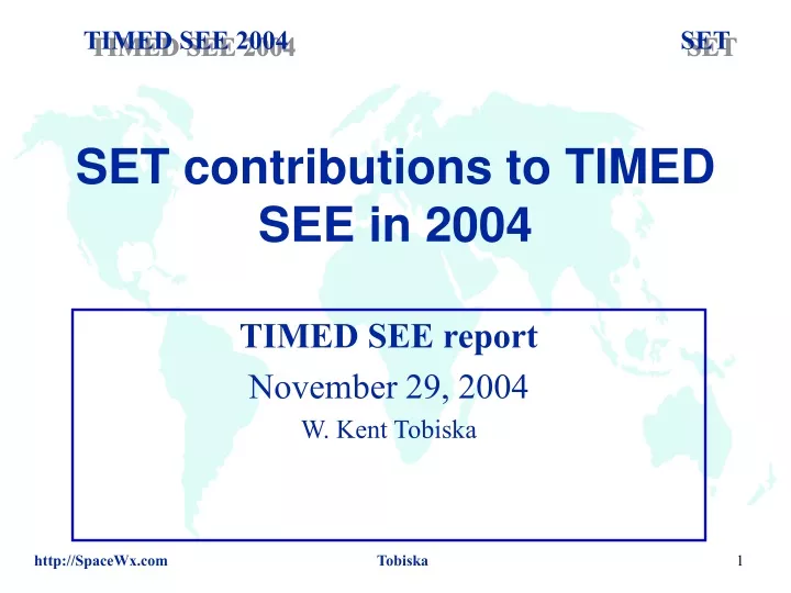 set contributions to timed see in 2004
