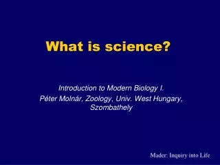 What is science?