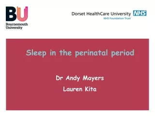 Sleep in the perinatal period