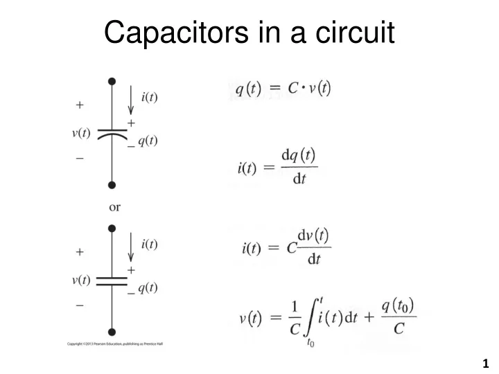 capacitors in a circuit
