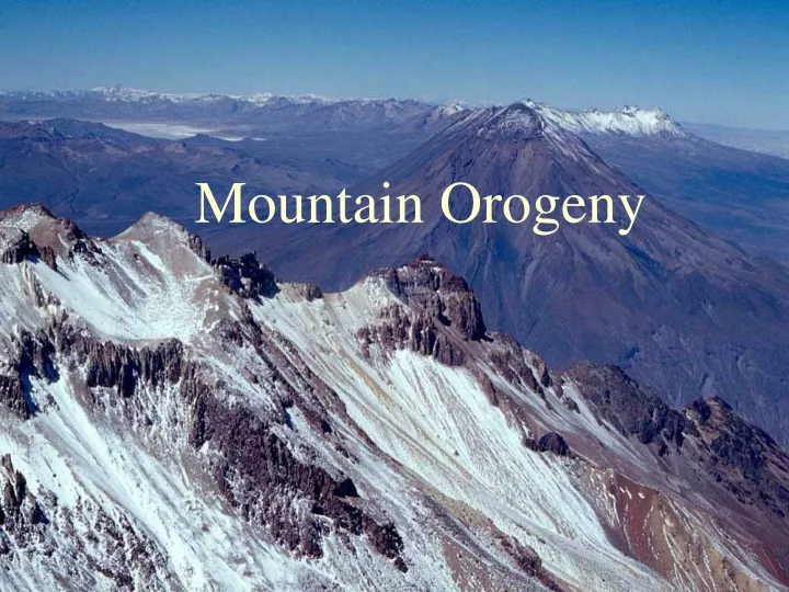 mountain orogeny