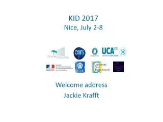 Welcome address Jackie Krafft