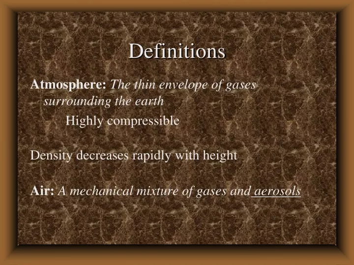 definitions