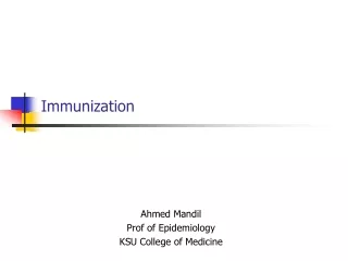 Immunization