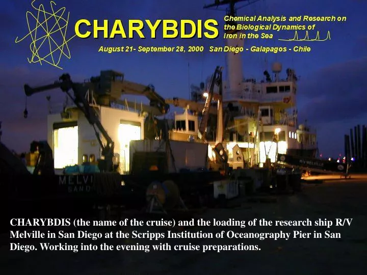 charybdis the name of the cruise and the loading