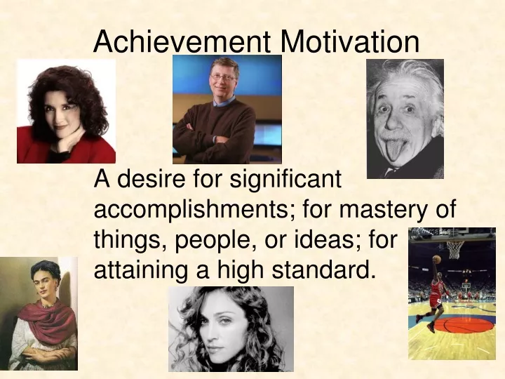 achievement motivation