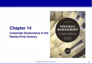 Chapter 14 Corporate Governance in the  		   Twenty-First Century