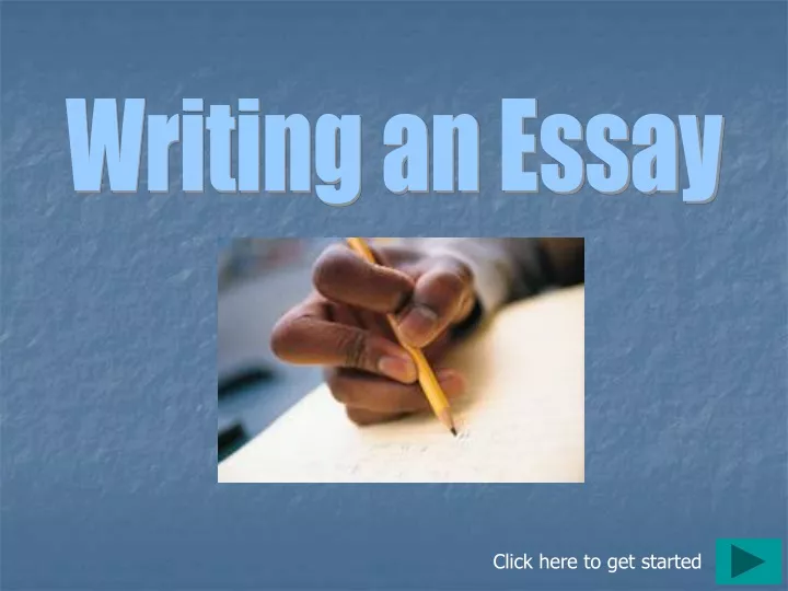 writing an essay