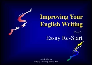 Improving Your English Writing