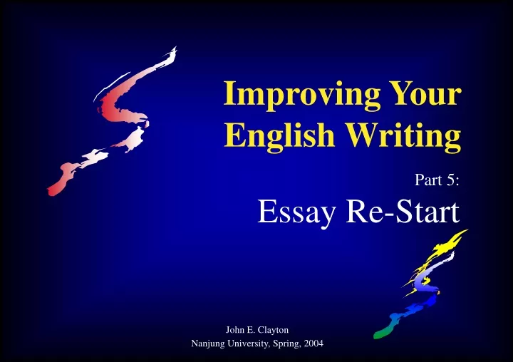 improving your english writing