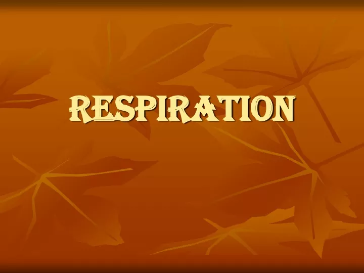 respiration