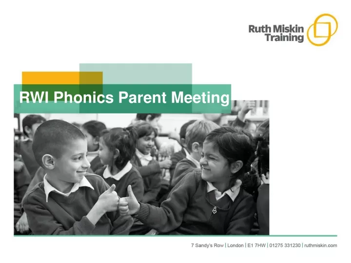 rwi phonics parent meeting