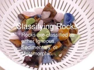 Classifying Rocks