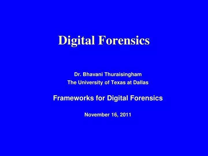 digital forensics