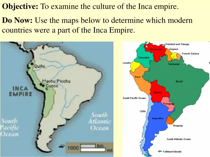 objective to examine the culture of the inca
