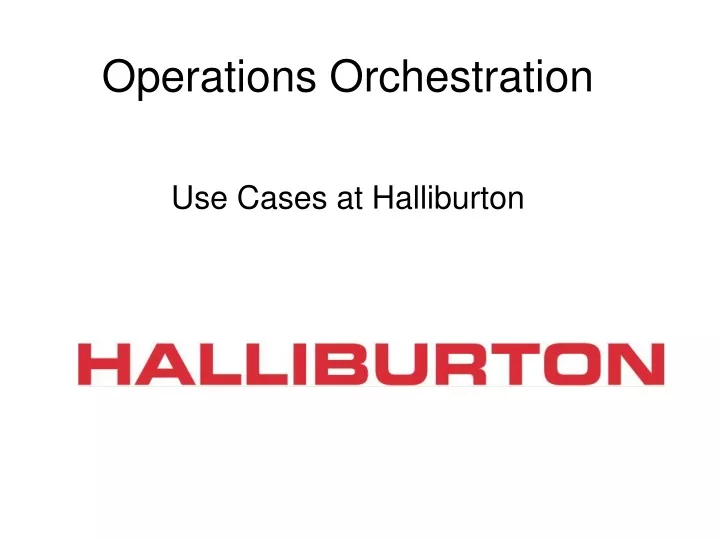 operations orchestration