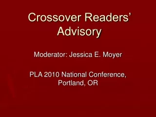 Crossover Readers’ Advisory