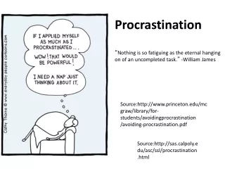 Procrastination