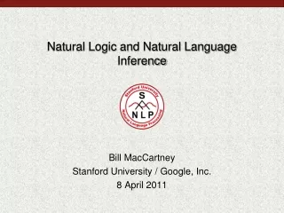 Natural Logic and Natural Language Inference