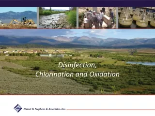 Disinfection, Chlorination and Oxidation