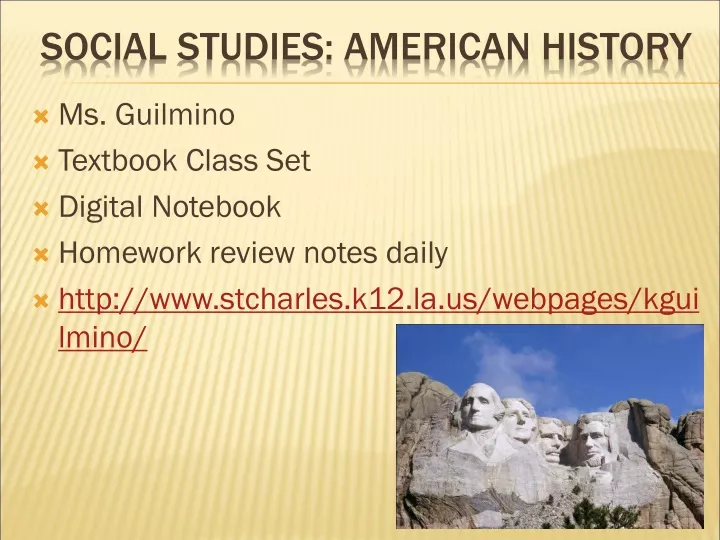 social studies american history