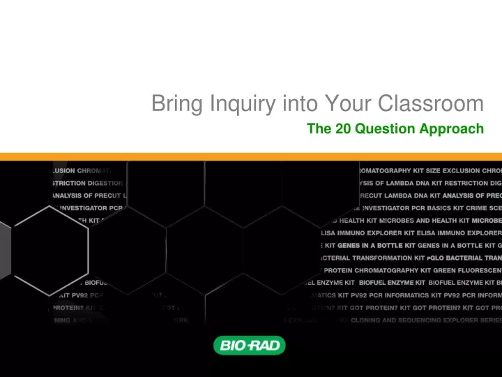 bring inquiry into your classroom