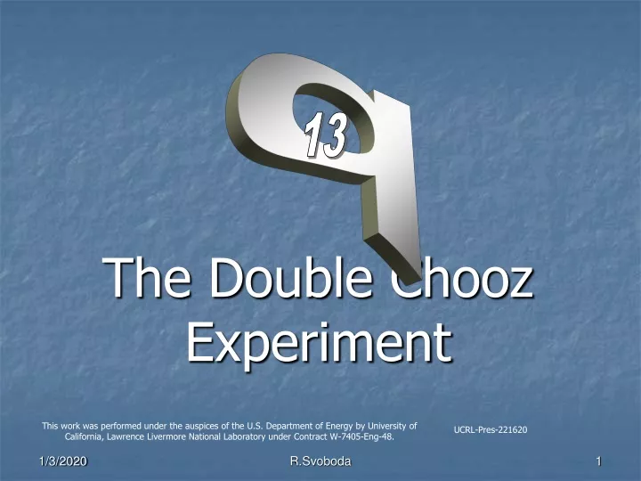 the double chooz experiment