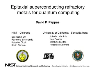 Epitaxial superconducting refractory  metals for quantum computing
