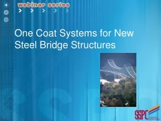 One Coat Systems for New Steel Bridge Structures