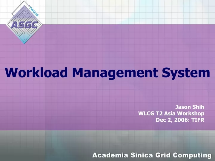 workload management system