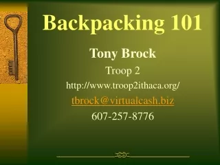 Backpacking 101