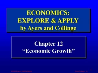 Chapter 12 “Economic Growth”