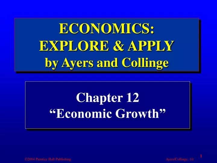 chapter 12 economic growth