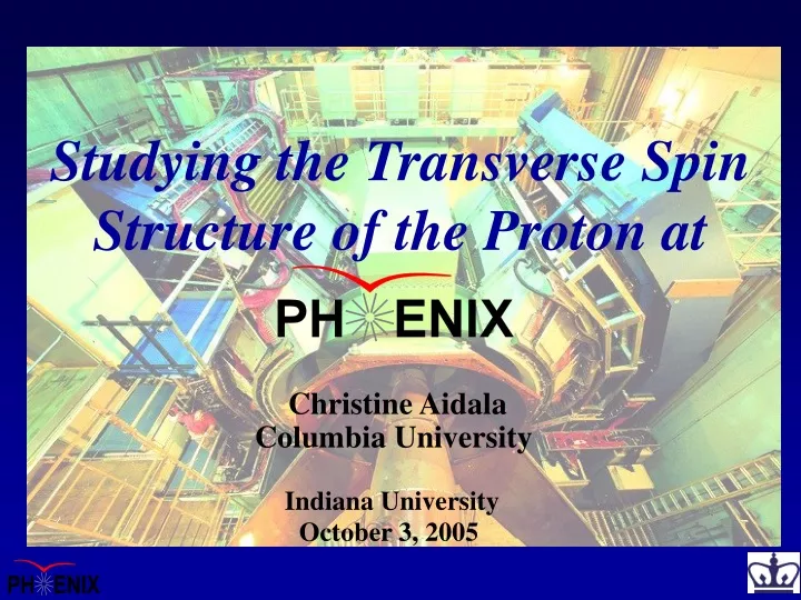 studying the transverse spin structure of the proton at