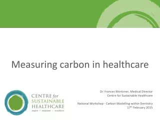 Measuring carbon in healthcare