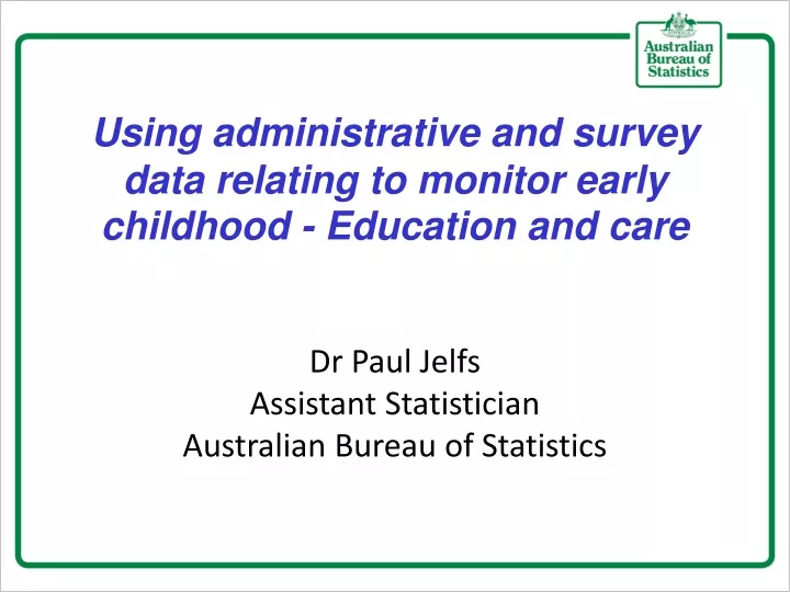 using administrative and survey data relating