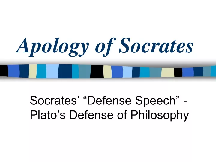 apology of socrates