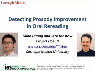 Detecting Prosody Improvement in Oral Rereading