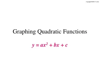 Graphing Quadratic Functions