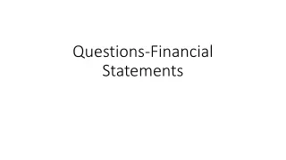 Questions-Financial Statements