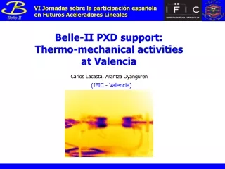 Belle-II PXD support:  Thermo-mechanical activities   at Valencia