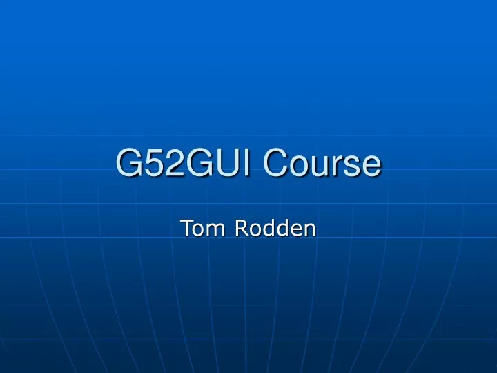 g52gui course
