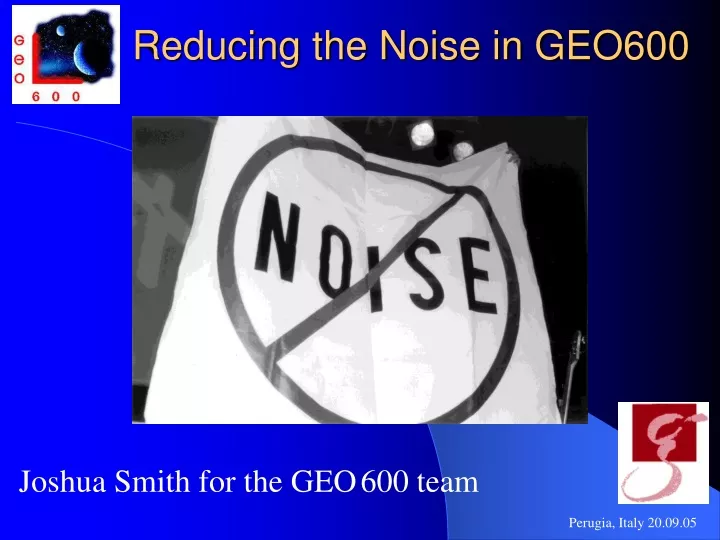 reducing the noise in geo600