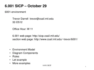 6.001 SICP – October 29