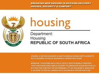 JOINT BUDGET COMMITTEE BRIEFING ON DEPARTMENT OF HOUSING EXPENDITURE FOR 2007/08