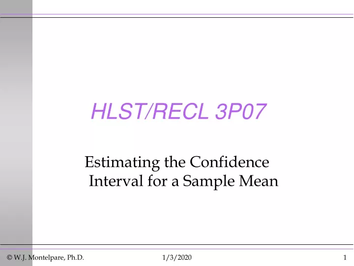 hlst recl 3p07