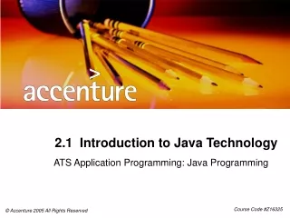 2.1  Introduction to Java Technology