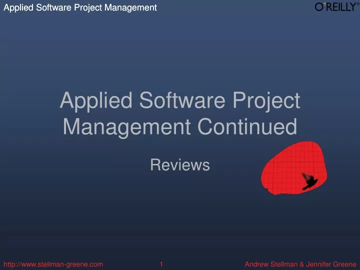 applied software project management continued