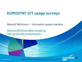 EUROSTAT ICT usage surveys